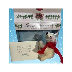 Steiff Little Polar Bear Ornament 12cm LE 2003 N. America Exclusive w/COA